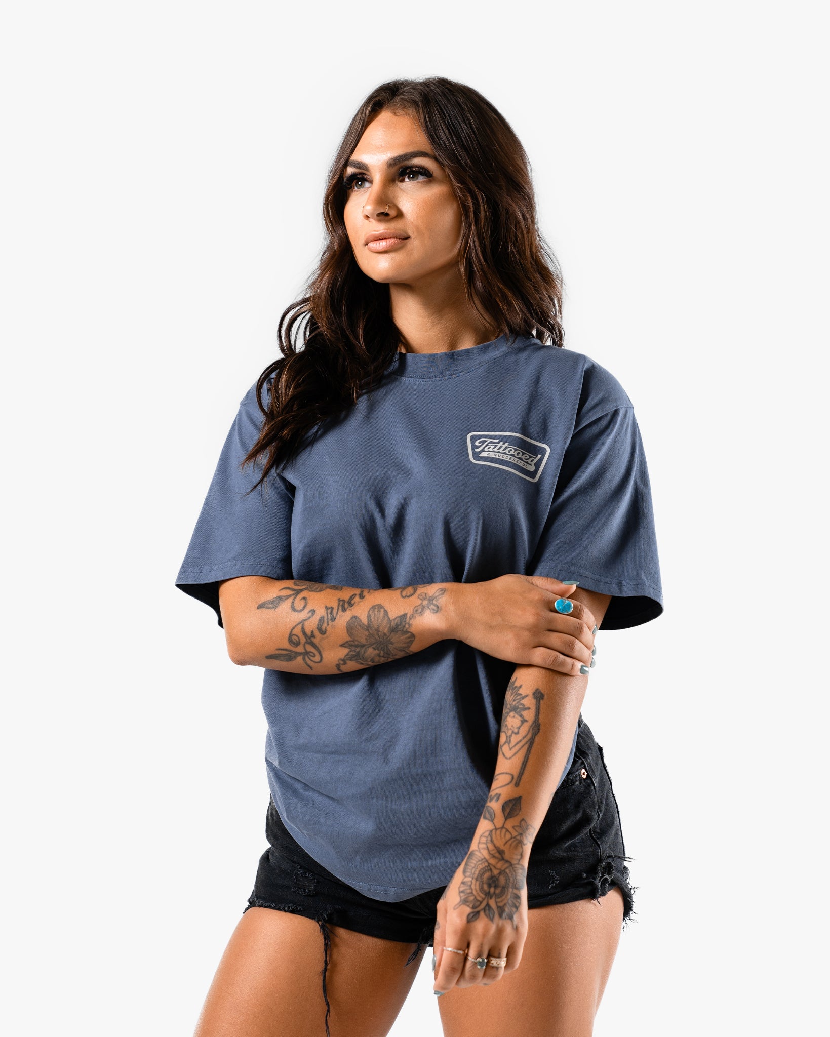 Oversize Vintage Tee - Indigo