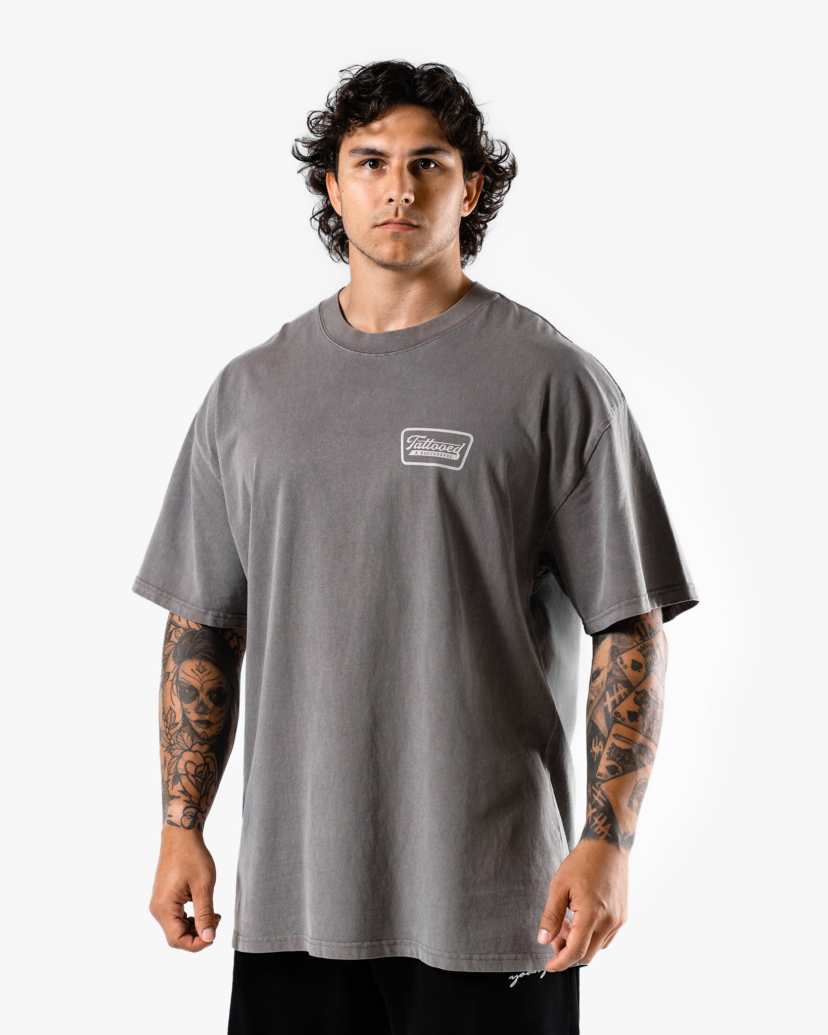 Oversize Vintage Tee - Faded Grey