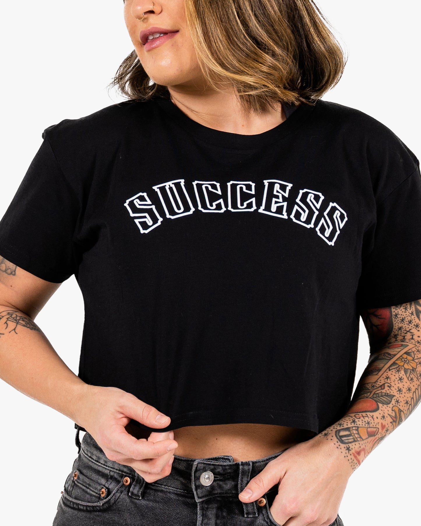 Success 18 Crop - Black