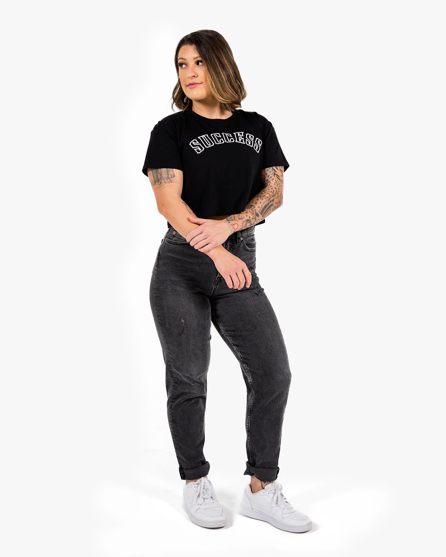 Success 18 Crop - Black