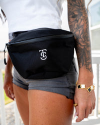 Classic Waist Bag - Black w/ White