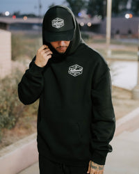 Brand Relax Hoodie- Black
