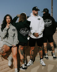 Brand Relax Hoodie- White