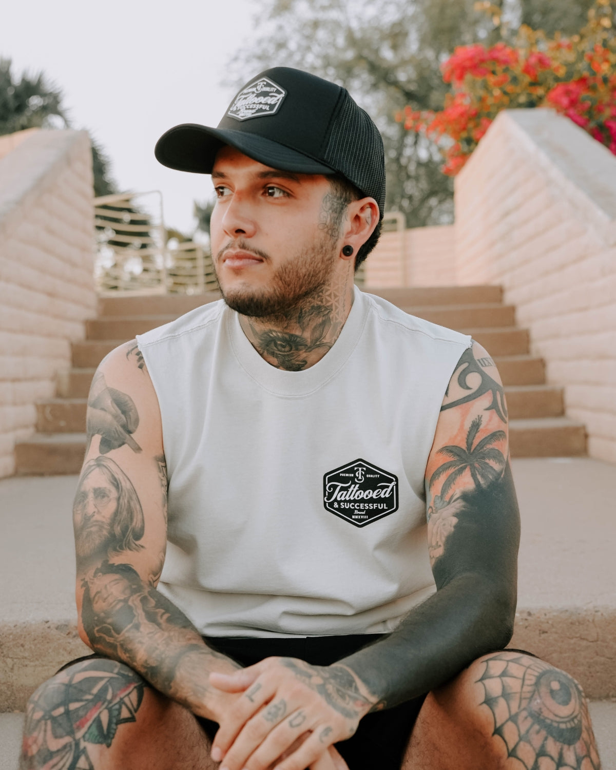 Brand Heavy Tank- Faded Bone