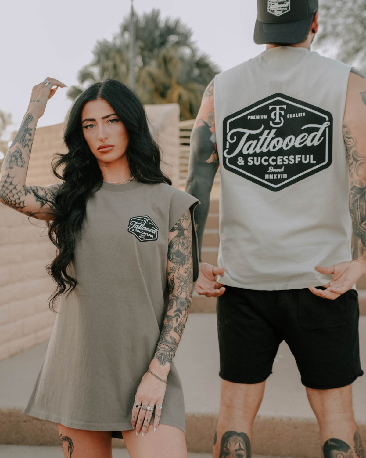 Brand Heavy Tank- Faded Grey