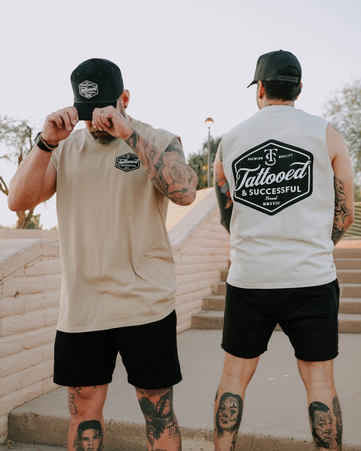 Brand Heavy Tank- Faded Bone