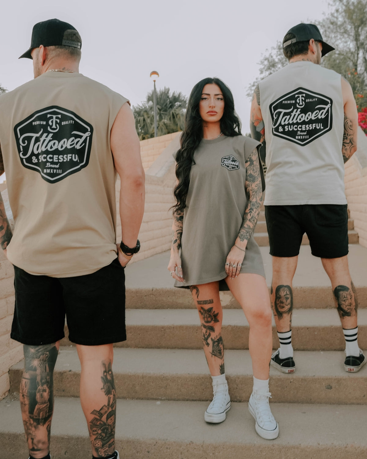Brand Heavy Tank- Faded Bone