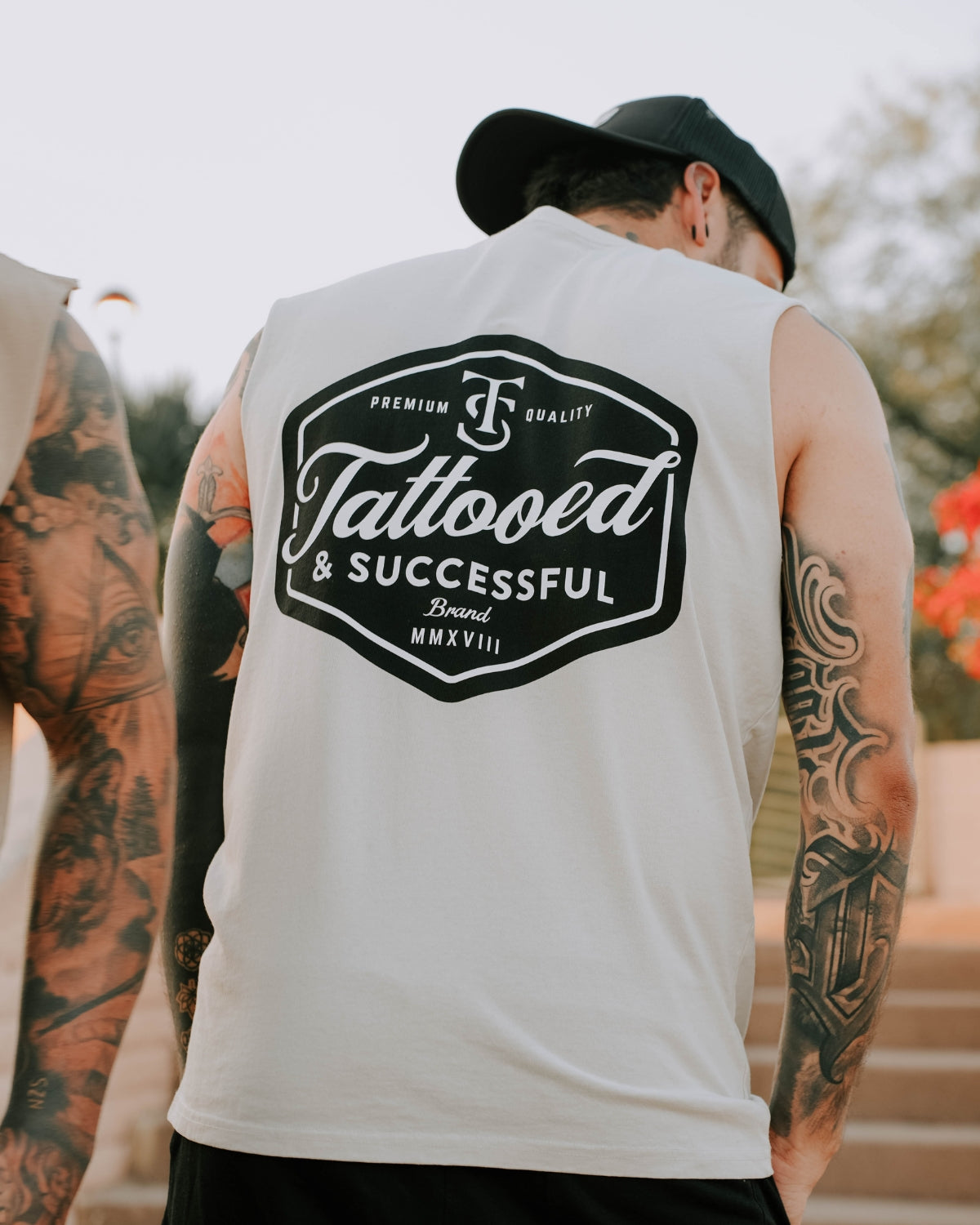 Brand Heavy Tank- Faded Bone