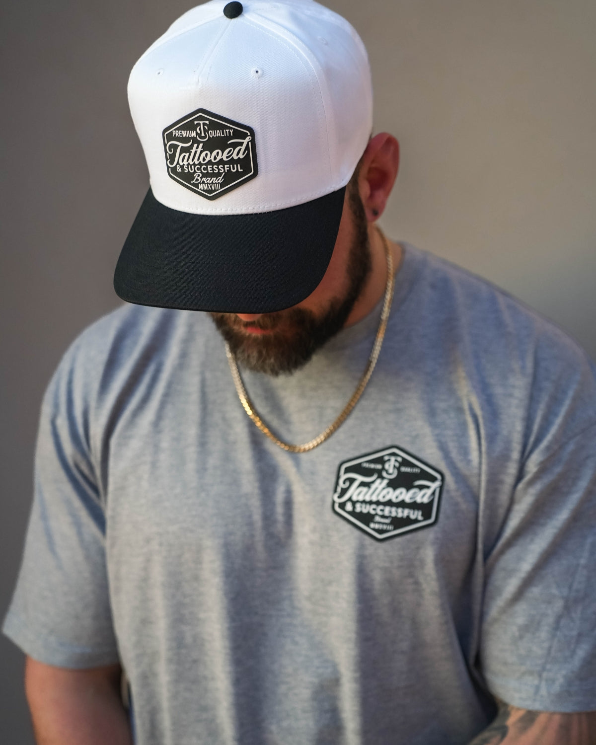 Brand Tee - Heather Grey