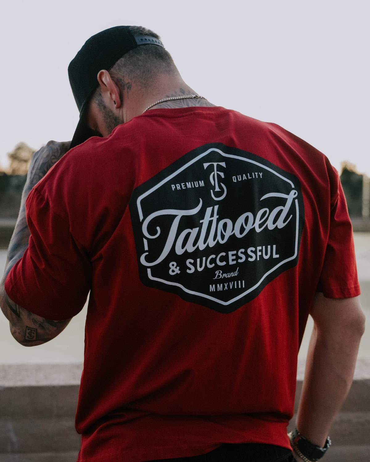 Brand Tee - Cardinal Red