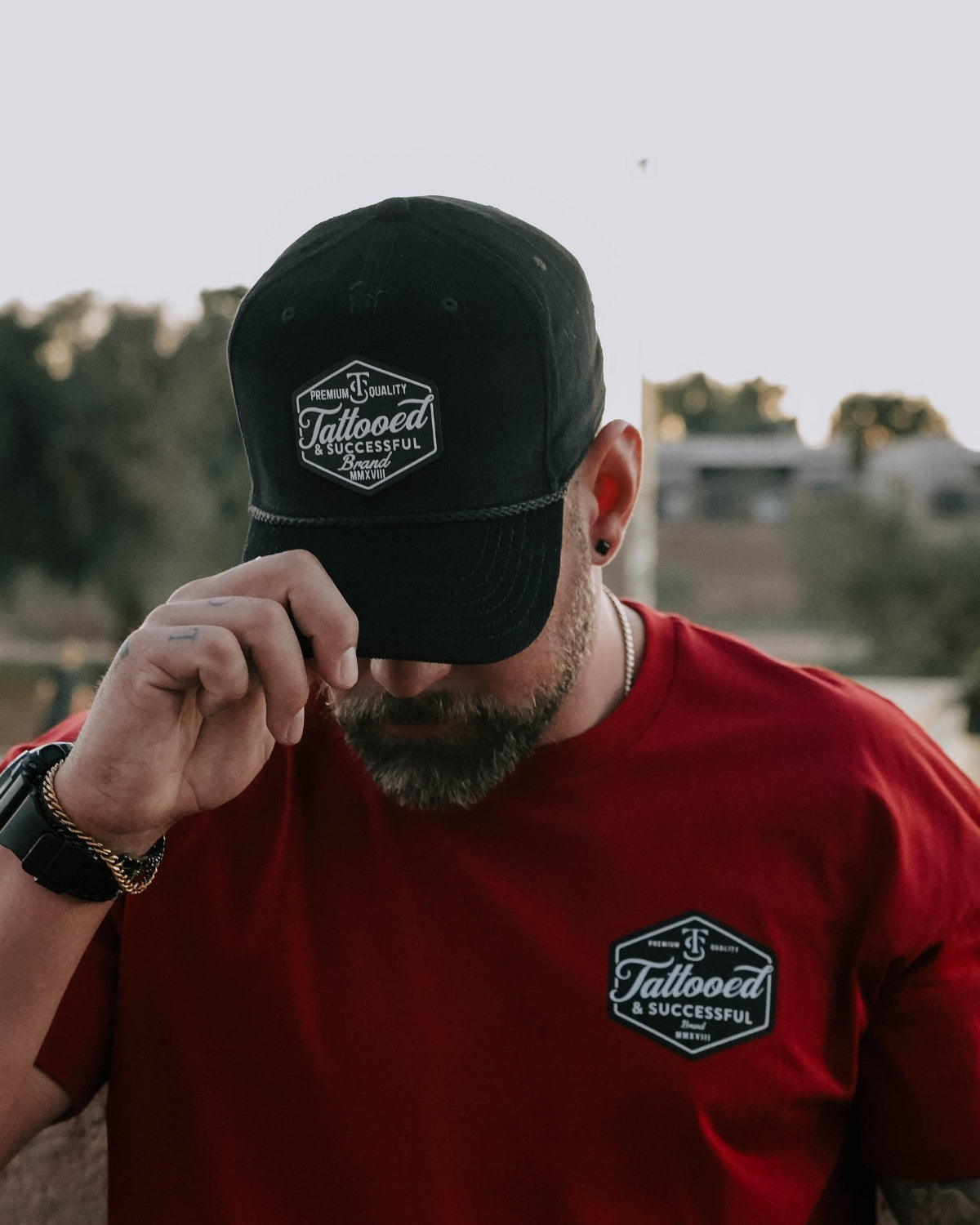 Brand Tee - Cardinal Red