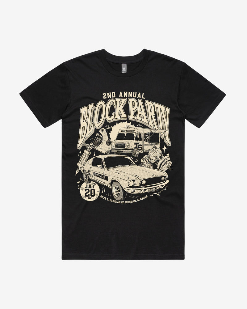 BP24 Tee - Black w/ ECRU