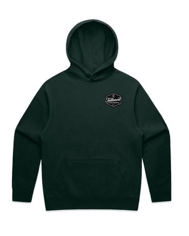 Brand Relax Hoodie- Pine Green