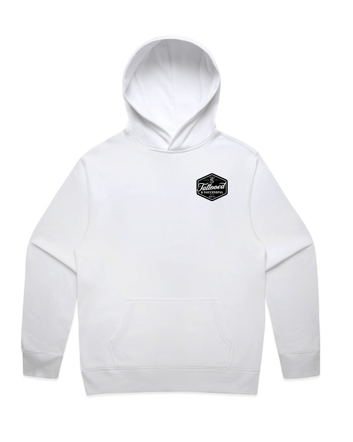 Brand Relax Hoodie- White