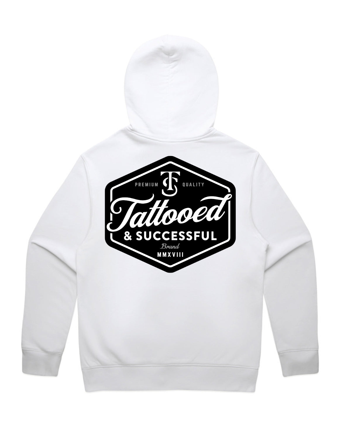 Brand Relax Hoodie- White