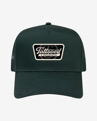 Vintage 5 Panel Trucker Hat - Dark Green