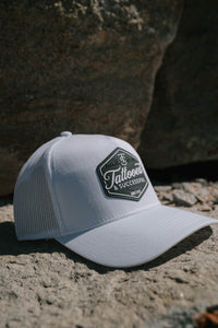 Brand 5 Panel Trucker Hat - White