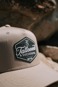 Brand 5 Panel Hat - Khaki