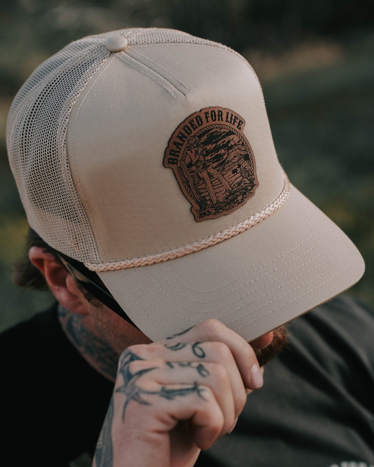 Branded For Life Trucker Hat- Khaki