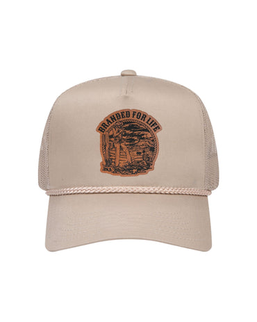 Branded For Life Trucker Hat- Khaki