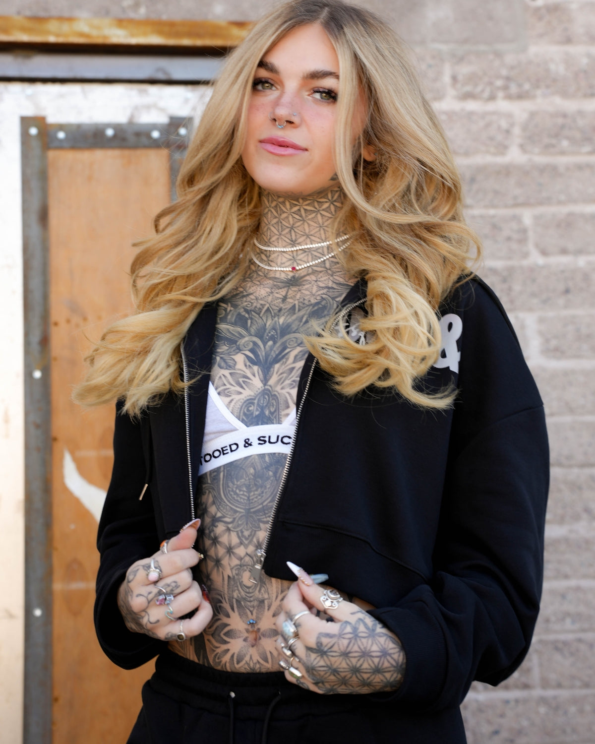 Don't Forget Cropped Zip