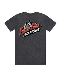 Fear Less Do More Mountains Tee- Stone Wash
