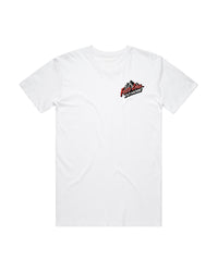 Fear Less Do More Mountains Tee- White