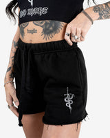 Fear Less Do More Sweat Short - Black