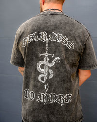 FLDM Oversized Tee- Washed Black