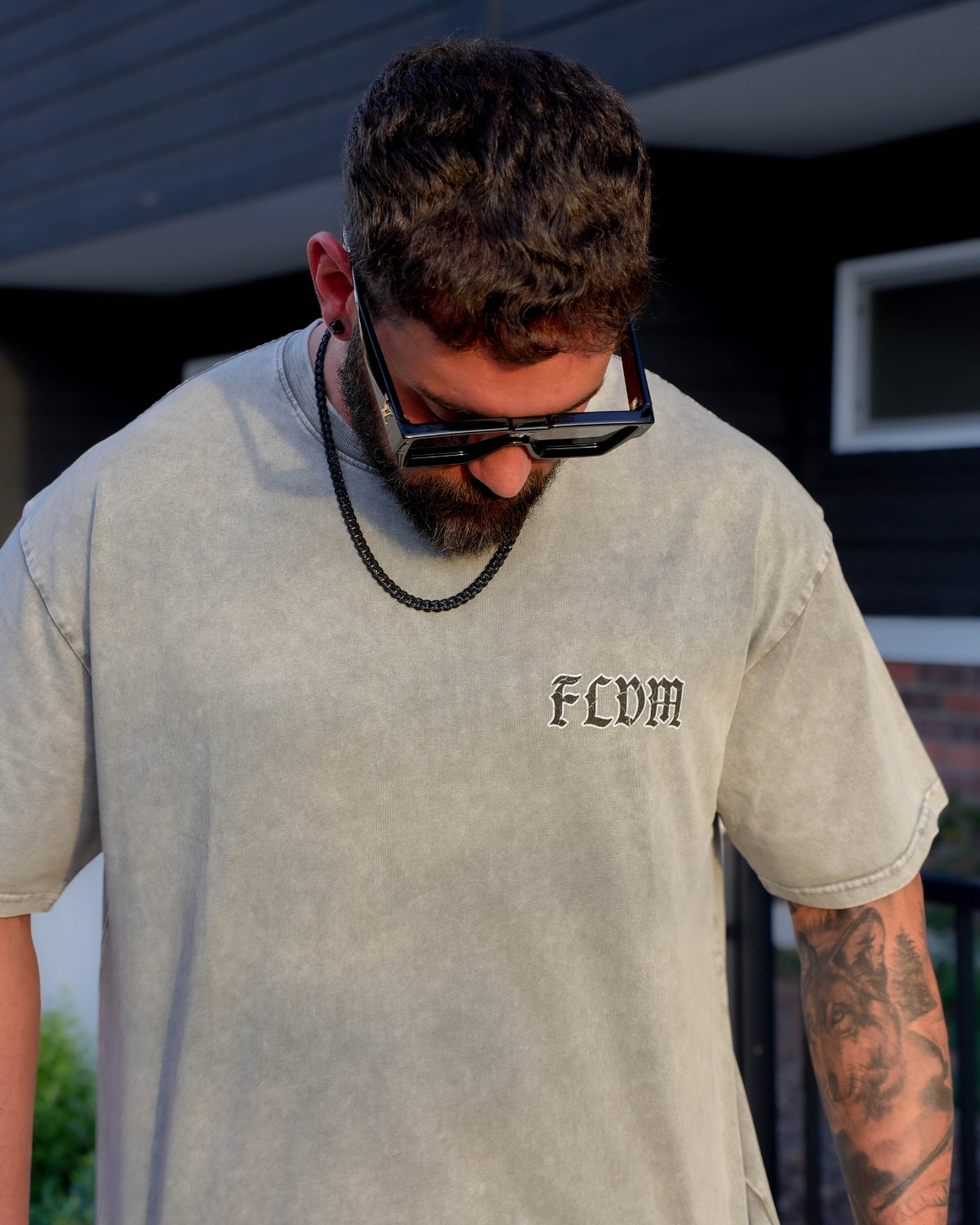 FLDM Oversized Tee- Gray