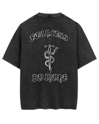 FLDM Oversized Tee- Washed Black