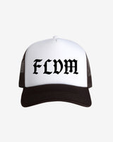 FLDM Trucker Hat - Black w/ White