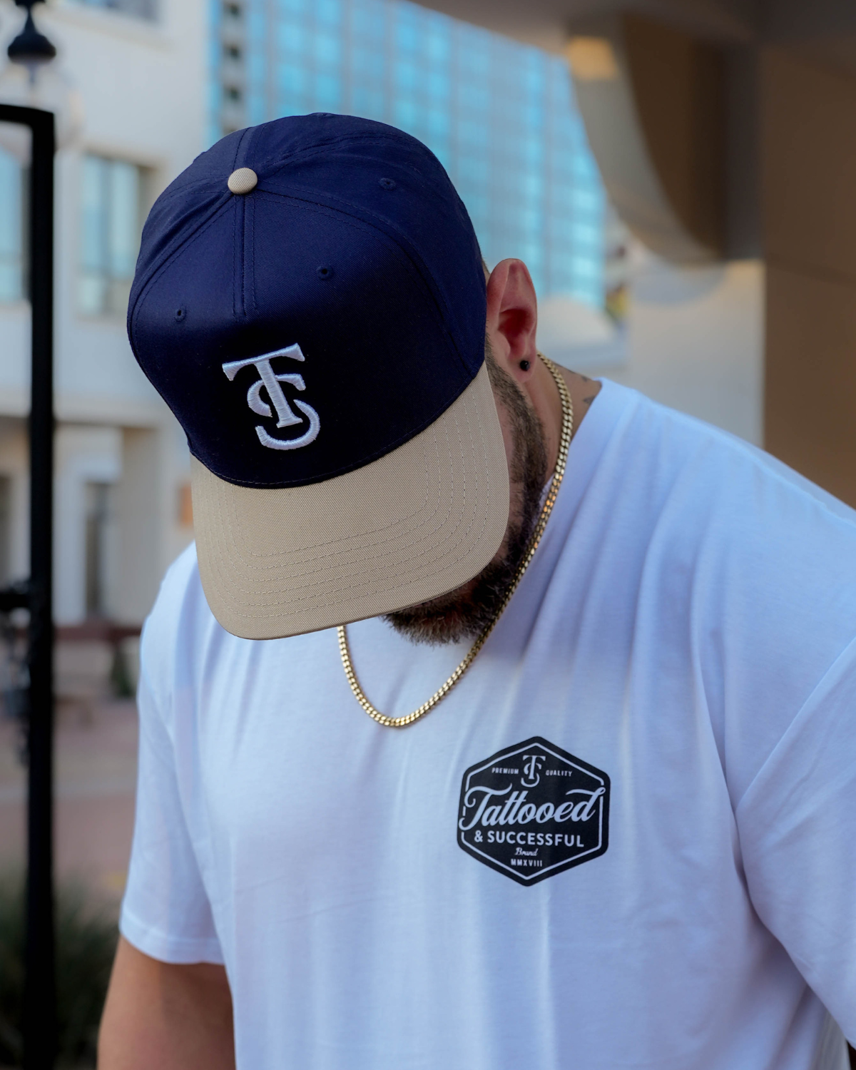 Fall Icon Hat - Navy/Tan