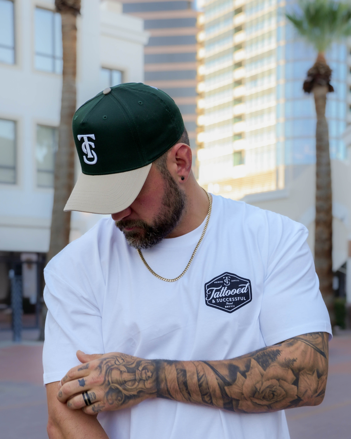 Fall Icon Hat - Green/Tan