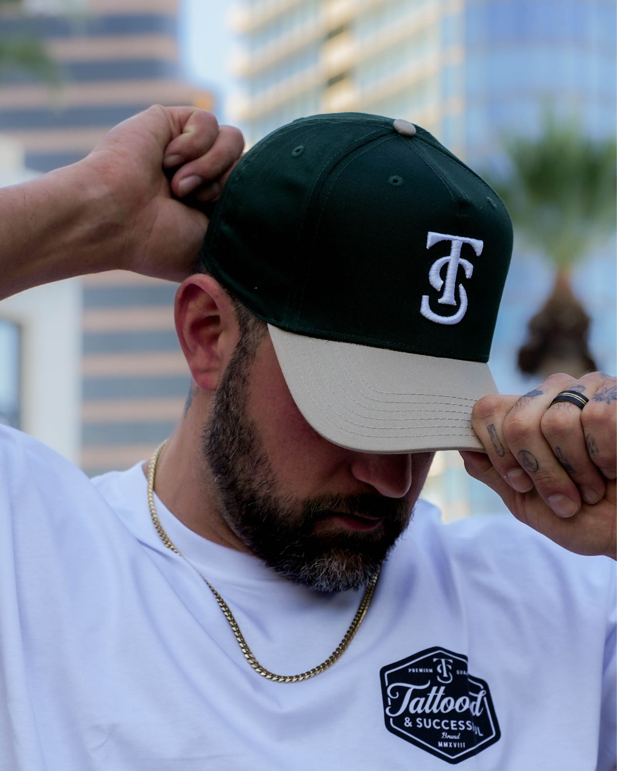 Fall Icon Hat - Green/Tan