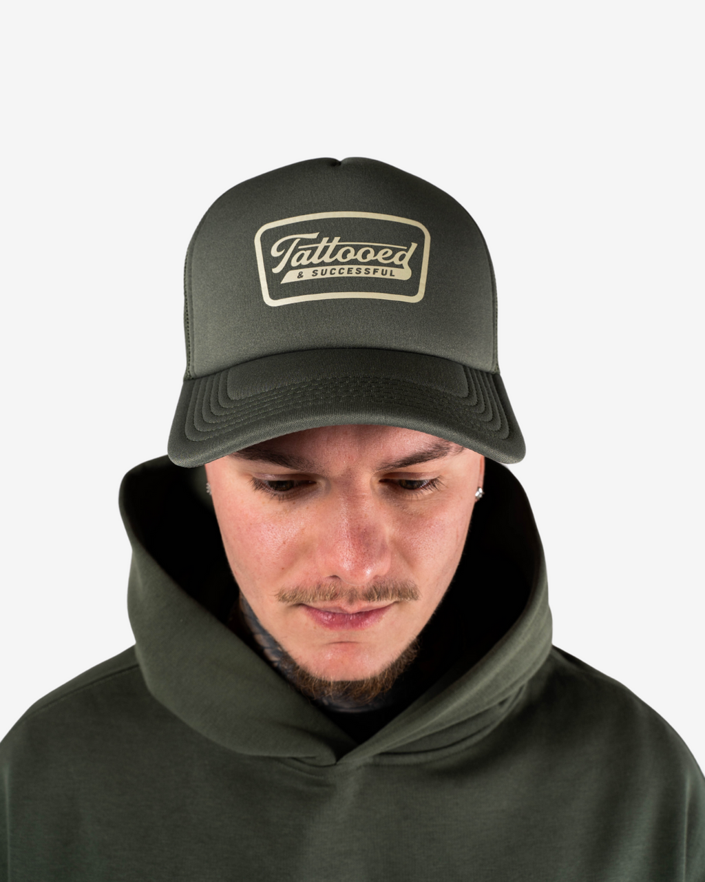 Ssil?, Green Retro Trucker Hat Cypress Bucket Hat