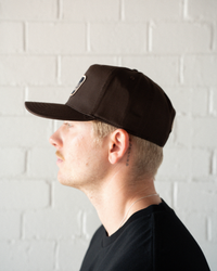 Vintage 5 Panel Trucker Hat- Brown