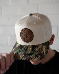 Leather Camo Hat