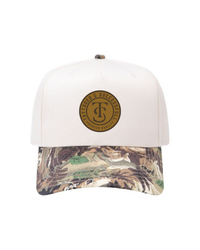 Leather Camo Hat