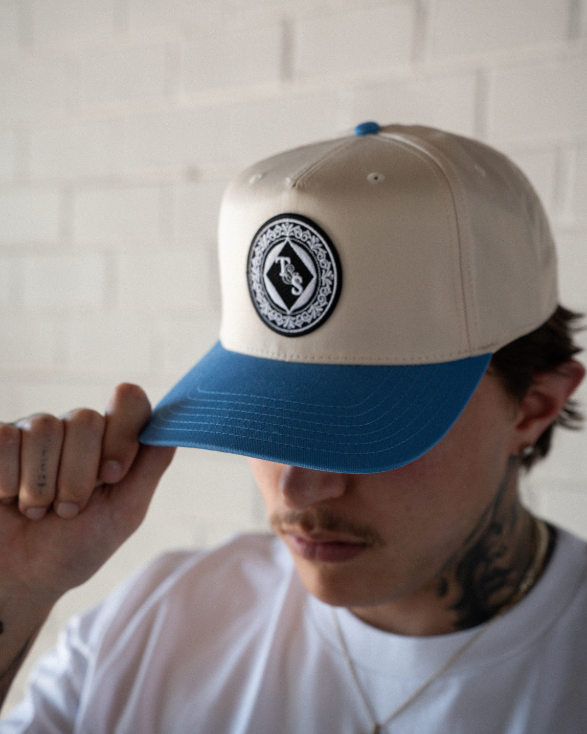 King of Bold Hat- Blue/White