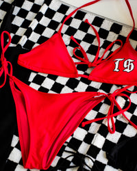 Icon Bikini Swimsuit Top - Red