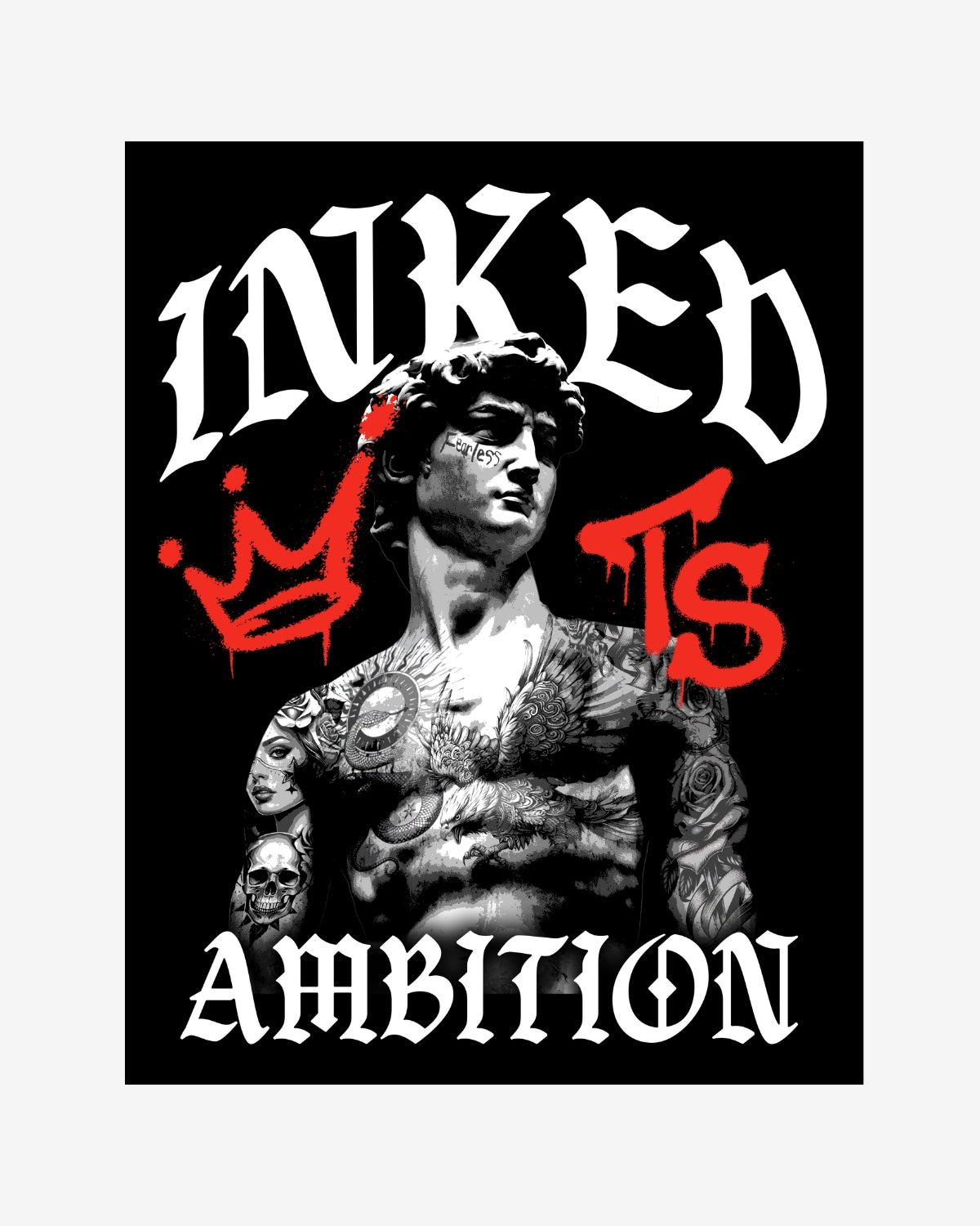 Ambition Sticker Inked Ambition Sticker – Tattooed & Successful LLC