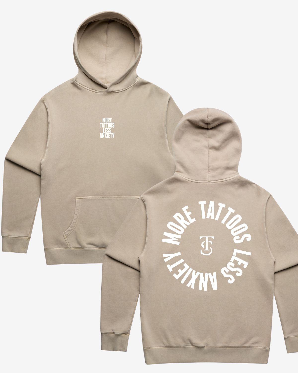 More Tattoos Faded Hood - Faded Taupe