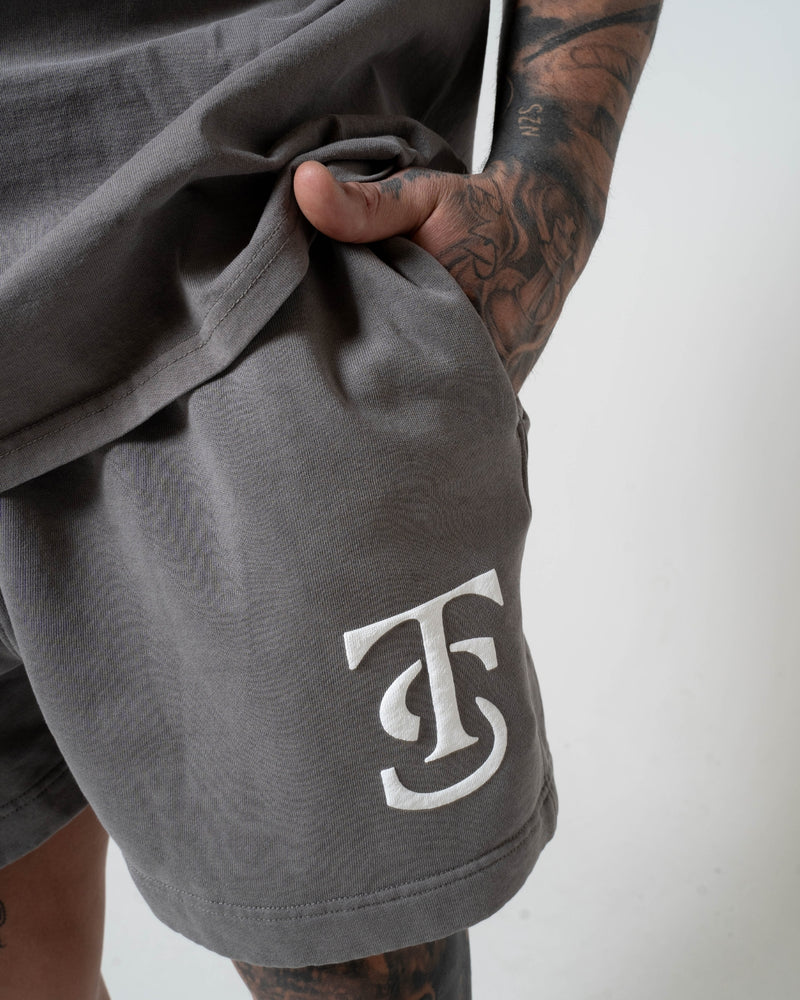 Icon Faded Sweatshorts - Faded Grey