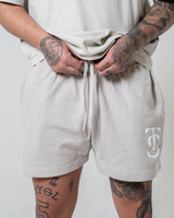 Icon Faded Sweatshorts - Faded Bone