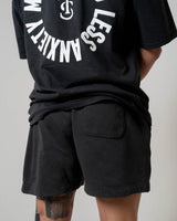 Icon Faded Sweatshorts - Faded Black