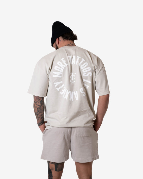 Icon Faded Sweatshorts - Faded Bone