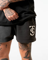 Icon Faded Sweatshorts - Faded Black