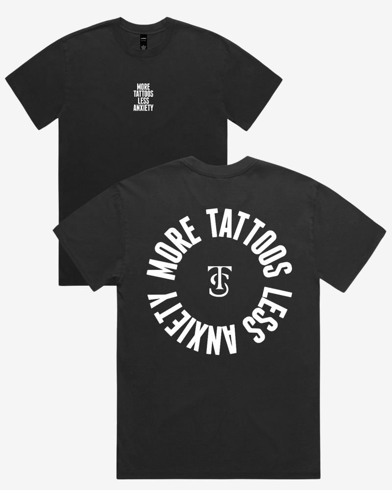 More Tattoos Wash Tee - Faded Black