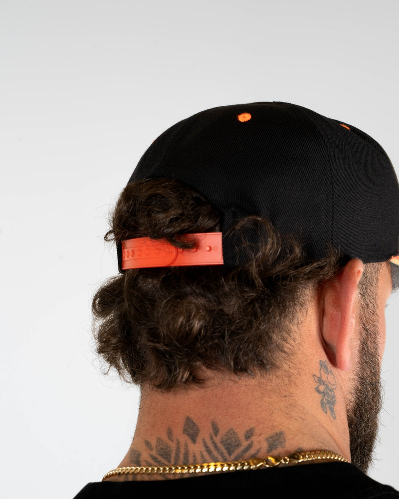 SBT Snapback Hat - Black/Orange